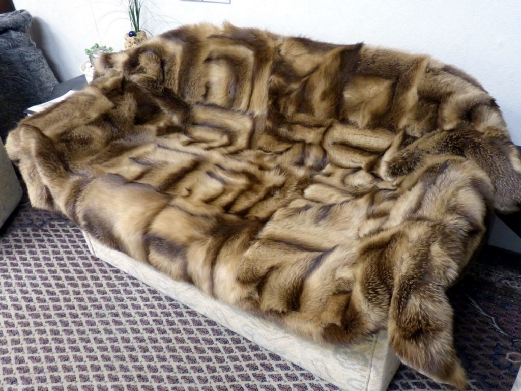 Asiatische Fuchs Pelzdecke