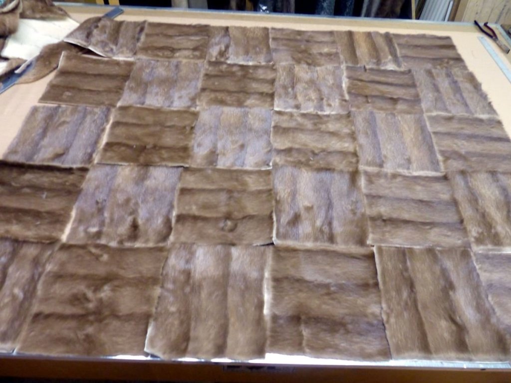Sortieren der 30 Pastell Nerz Quadrate.