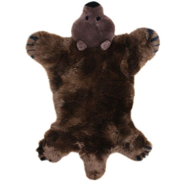 Spielteppich Braunbär aus australischen Premium Lammfellen braun