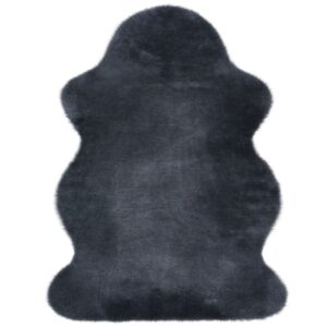 Geschorene australische Lammfelle anthrazit 100 cm
