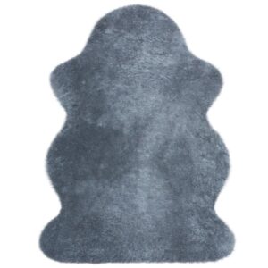 Geschorene australische Lammfelle silber 100 cm
